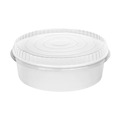 Cups and Lids | Karat FP-PSBL203-OPS Plastic Lid for 48 oz. Food Bucket - Clear (270/Carton) image number 0