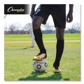 Breakroom Supplies | Champion Sports SRB5 No. 5 Size Rubber Sports Ball For Soccer - White/Black image number 4