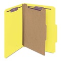 Just Launched | Smead 13734 Pressboard Four-Section Top Tab Classification Folders - Letter, Yellow (10/Box) image number 0