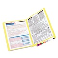 File Folders | Smead 25940 0.75 in. Expansion Heavyweight Colored End Tab 2-Fastener Folders - Letter Size/Yellow Exterior (50/Box) image number 3