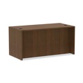 Office Desks & Workstations | Alera ALEVA216030WA Valencia Series 59.13 in. x 29.5 in. x 29.63 in. Straight Front Desk Shell - Modern Walnut image number 1