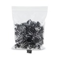 Binding Spines & Combs | Universal UNV10199VP Binder Clips in Zip-Seal Bag - Mini, Black/Silver (144/Pack) image number 0
