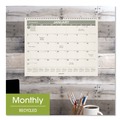 Bulletin Boards | AT-A-GLANCE PMG7728 12-Month (Jan to Dec): 2025 15 in. x 12 in. Unruled Blocks Recycled Wall Calendar - Sand/Green Sheets image number 3
