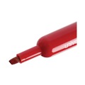Permanent Markers | Universal UNV07052 Broad Chisel Tip Permanent Marker - Red (1 Dozen) image number 3
