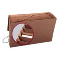 File Folders | Smead 70390 TUFF Legal Size 1/12-Cut Tabs 12 Sections Elastic Cord Closure Expanding Wallet - Redrope image number 2