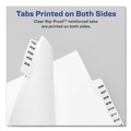 Dividers & Tabs | Avery 11915 11 x 8.5 Avery Style Preprinted Legal Exhibit Side 10-Tab Index Dividers - White (25/Pack) image number 1
