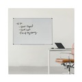 White Boards | Universal UNV43725 72 in. x 48 in. Modern Melamine Dry Erase Board - White Surface, Aluminum Frame image number 5