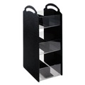 Linen and Table Accessories | Vertiflex Commercial Grade VFCT-18 6.13 in. x 8 in. x 18 in. 6-Compartment Compact Condiment Organizer - Black image number 1