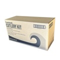Cutlery | Boardwalk BWK3KITBLPP 3-Piece Mediumweight Plastic Fork/Knife/Spoon Polypropylene Cutlery Kit - Black (250/Carton) image number 3
