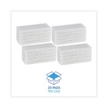 Just Launched | Boardwalk 8440BWK 4.63 in. x 10 in. Light-Duty Scouring Pad - White (20/Carton) image number 4