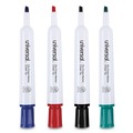 Washable Markers | Universal UNV43650 Broad Chisel Tip Dry Erase Marker - Assorted Colors (4/Set) image number 3