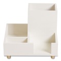Desktop Organizers | U Brands 5217U03-12 Juliet 6.25 in. w x 6.25 in. d x 4.75h in. Compartment Cup - White image number 3