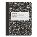 Notebooks & Pads | Universal UNV20946 100 Sheet Medium/College Rule 9.75 in. x 7.5 in. Composition Book - Black Marble (6/Pack) image number 1