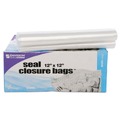 Trash Bags | Stout by Envision ZF008C 2 mil 12 in. x 12 in. Seal Closure Bags - Clear (500/Carton) image number 1
