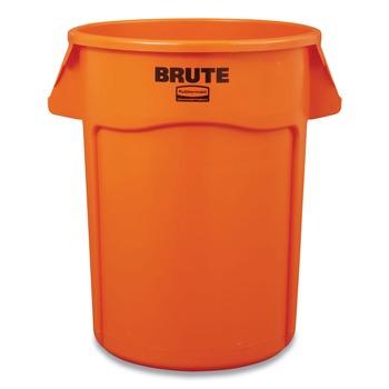 Rubbermaid Commercial 2119308 Brute 32 gal Resin Container - Round Orange