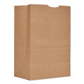  | Ross & Wallace Paper Products 110410 12 in. x 7 in. x 17 in. 52 lbs. Capacity 1/6 BBL Grocery Paper Bags - Kraft (500/Bundle) image number 0