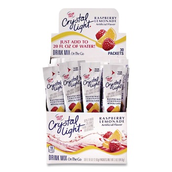 PRODUCTS | Crystal Light GEN00015 0.16 oz. Packets On the Go Drink Mix - Raspberry Lemonade (30/Box)