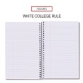Notebooks & Pads | Universal UNV66414 9.5 in. x 6 in. 3-Subject Medium/College Rule Wirebound Notebook - Assorted Cover Colors (4/Pack) image number 4