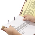File Folders | Smead 14079 6 SafeSHIELD Fasteners 2 Dividers Letter Size 6-Section Pressboard Top Tab Pocket Classification Folders - Red (10/Box) image number 4