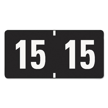 Smead 68315 0.75 in. x 1.5 in. "20-in Yearly End Tab File Folder Labels - Black (500/Roll)