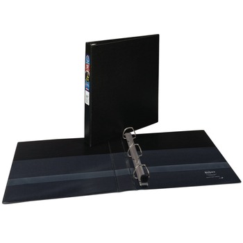 Avery 79989 3 One Touch EZD Rings 1 in. Capacity 11 in. x 8.5 in. Heavy-Duty Non-View Binder with DuraHinge - Black
