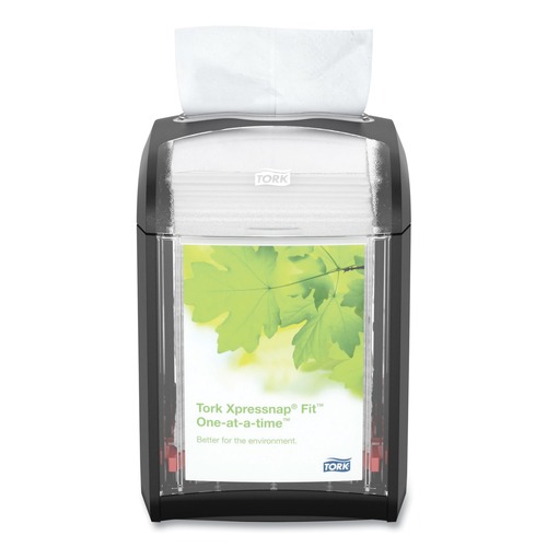 Paper Towels and Napkins | Tork 7232000 4.4 x 5.6 x 6.7 Xpressnap Fit Tabletop Napkin Dispenser - Black image number 0