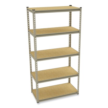 OFFICE FILING CABINETS AND SHELVES | Tennsco LSS-361872 Stur-D-Stor 36.5 in. W x 18.5 in. D x 72 in. H Five-Shelf Shelving - Sand