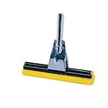 Mops | Rubbermaid Commercial FG643600YEL 12 in. Sponge Mop Head Refill for Steel Roller - Yellow image number 2
