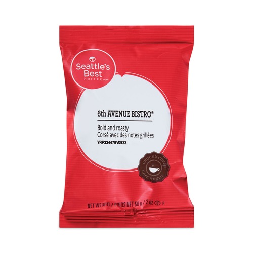 Coffee | Seattle's Best 12420873 2.1 oz. Packet Premeasured Coffee Packs - 6th Avenue Bistro (72/Carton) image number 0