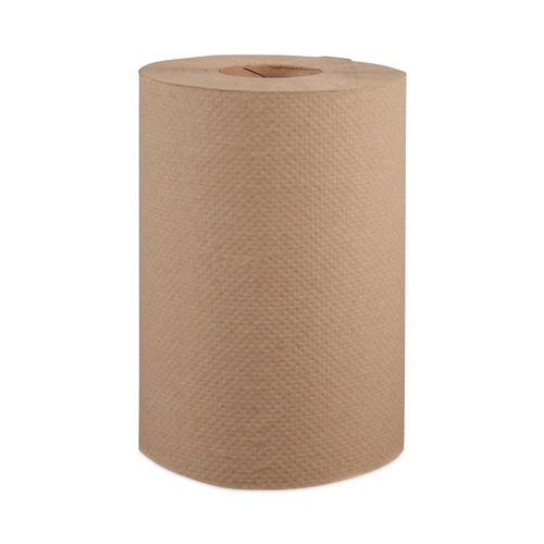 Paper Towels and Napkins | Windsoft WIN108 8 in. x 350 ft. 1-Ply Hardwound Roll Towels - Natural (12 Rolls/Carton) image number 0