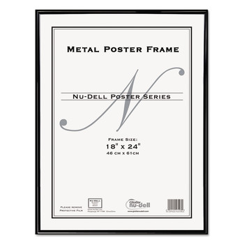 OFFICE AND OFFICE SUPPLIES | NuDell 31222 18 in. x 24 in. Plastic Face Metal Poster Frame - Black