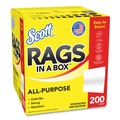 Cleaning Cloths | Scott 75260 12 in. x 9 in. POP-UP Box Rags in a Box - White (200/Box) image number 1