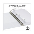 File Folders | Samsill 18987 3 Rings 3 in. Capacity 11 in. x 8.5 in. Earth's Choice Plant-Based Round Ring View Binder - White image number 1