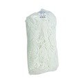Mops | Boardwalk BWK716RCT 16 oz. Cut-End Lie-Flat Rayon Wet Mop Head - White (12/Carton) image number 3