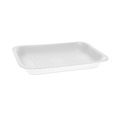 Food Service | Pactiv Corp. 51P102FS 8.38 in. x 5.88 in. x 1.21 in. #2 Foam Meat Tray - White (500/Carton) image number 0