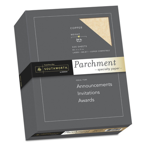 Copy & Printer Paper | Southworth 894C 24 lbs. Bond Weight 8.5 in. x 11 in. Parchment Specialty Paper - Copper (500/Box) image number 0