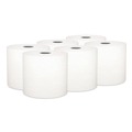 Paper Towels and Napkins | Kleenex 25639 7.5 in. x 700 ft. 1-Ply Hard Roll Paper Towels with Premium Absorbency Pockets - White (6/Carton) image number 0