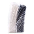 Food Trays, Containers, and Lids | SOLO 844012-PM94 Creative Carryouts 8.75 in. x 6.2 in. x 2.2 in. Hinged Plastic Hot Deli Boxes - Black/Clear (200/Carton) image number 3