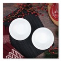 Just Launched | Dart 12BWWQR 10 oz. - 12 oz. Quiet Classic Laminated Foam Dinnerware Bowls - White (1000/Carton) image number 6