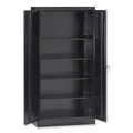 Office Filing Cabinets & Shelves | Tennsco 1470-BLK 36 in. x 18 in. x 72 in. Unassembled High Standard Cabinet - Black image number 1