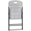  | Alera ALEFR9402 18.19 in. Seat Height 225 lbs. Capacity Molded Resin Folding Chair - White (4/Carton) image number 4
