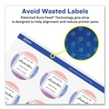 Labels | Avery 22856 2.5 in. Diameter Durable White ID Labels with Sure Feed - White (72/Pack) image number 3