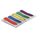 Page Flags | Post-it Flags 684-ARR1 Arrow 0.5 in. Page Flags - Blue/Green/Purple/Red/Yellow (100/Pack) image number 1
