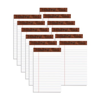 OFFICE AND OFFICE SUPPLIES | TOPS 7500 50-Sheets 5 in. x 8 in. Narrow Rule "The Legal Pad" Ruled Perforated Pads - White (1-Dozen)