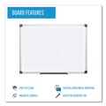 White Boards | MasterVision MA2107170 96 in. x 48 in. Value Aluminum Lacquered Steel Magnetic Dry Erase Board - White/Silver image number 6