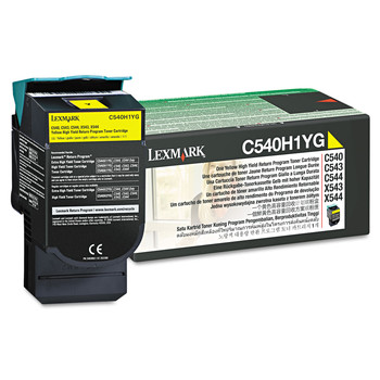 Lexmark C540H1YG 2000 Page-Yield Return Program High-Yield Toner - Yellow