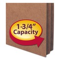 File Folders | Smead 73214 1.75 in. Expansion Letter Size Drop Front File Pockets - Redrope (25/Box) image number 6