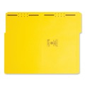 File Folders | Smead 17940 0.75 in. Expansion 2 Fasteners Legal Size Top Tab Colored Fastener Folders - Yellow Exterior (50/Box) image number 1
