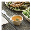 Bowls and Plates | World Centric BB-SC-12N-LFP 4.5 in. Diameter x 2.5 in. H 12 oz. Paper Fiber Bowls - Natural (500/Carton) image number 2