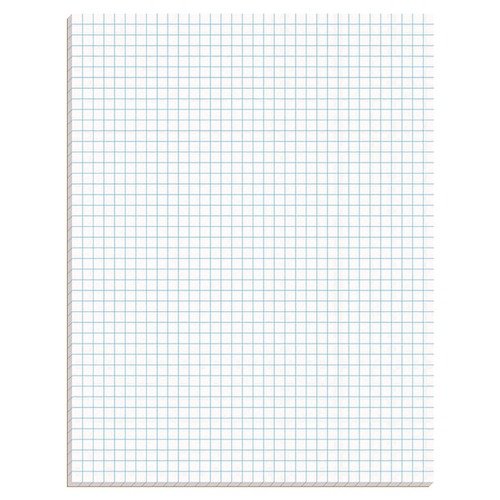 Notebooks & Pads | Ampad 22-030C 8.5 in. x 11 in. Sheets Standard 15 lbs. Bond 4 sq./in. Quadrille Rule Pads - White (1-Pad) image number 0